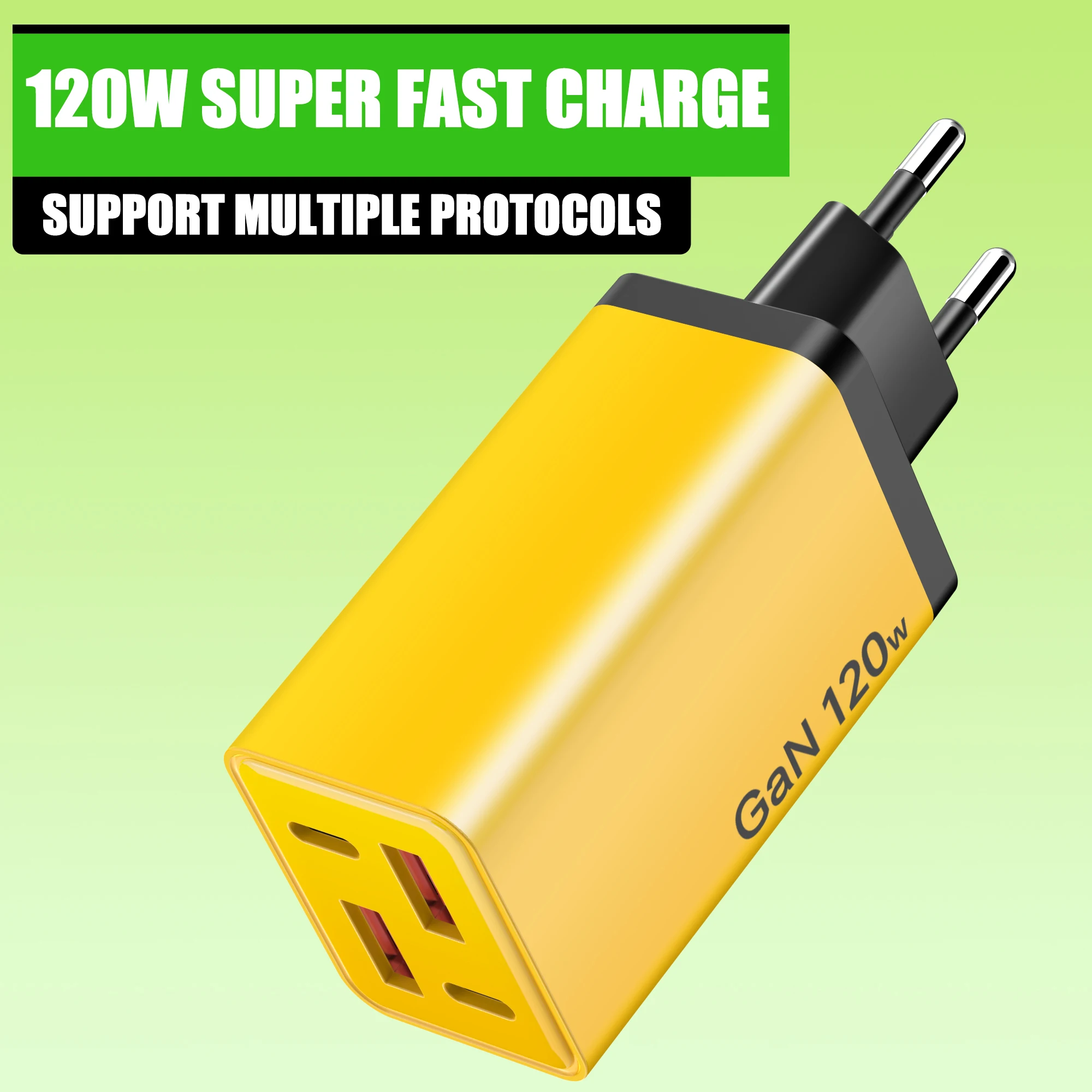 Type C Multiport Adapter - شاحن GaN بقوة 120 واط، محطة