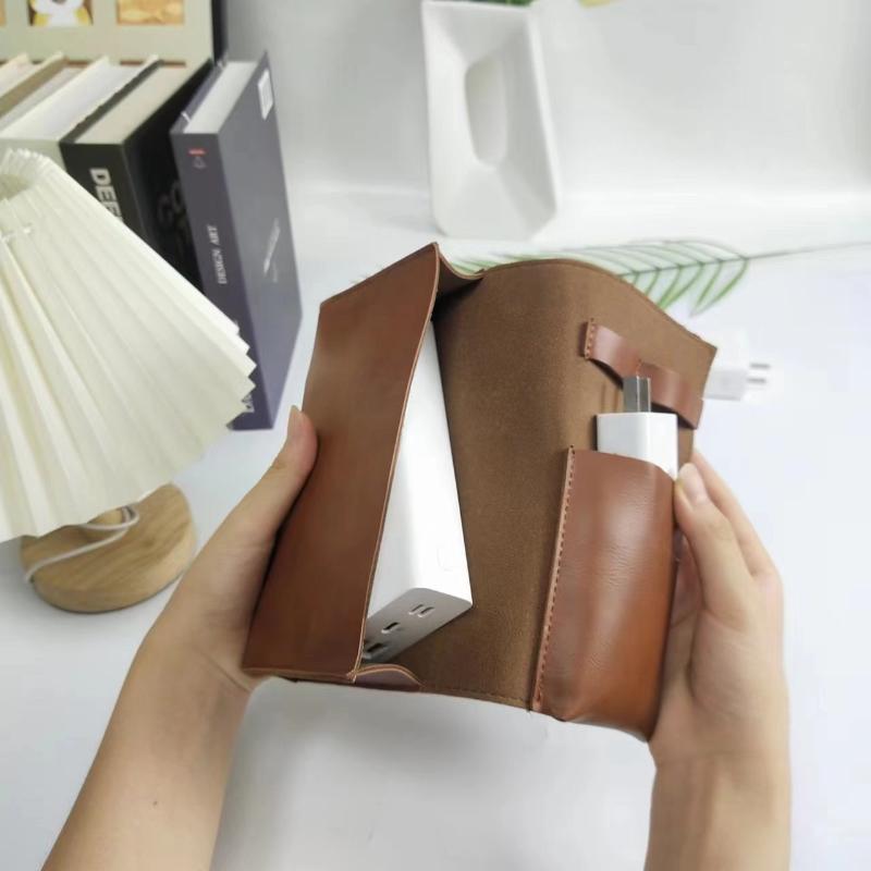Tech Accessories Storage - 1 قطعة بو الجلود متعددة مقصورة