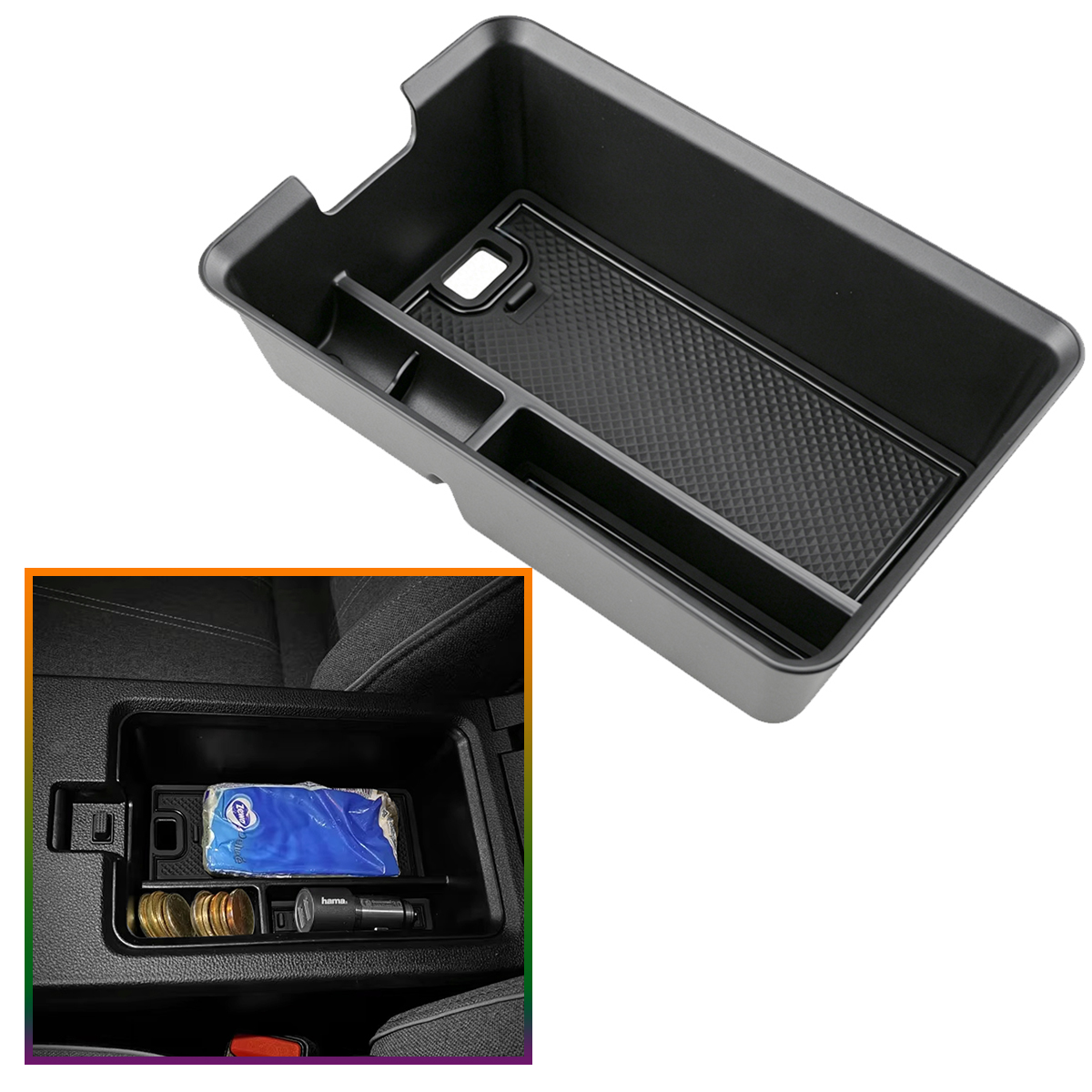 Tech Accessories 2022 - صندوق تخزين لمسند الذراع لسيارة رينو