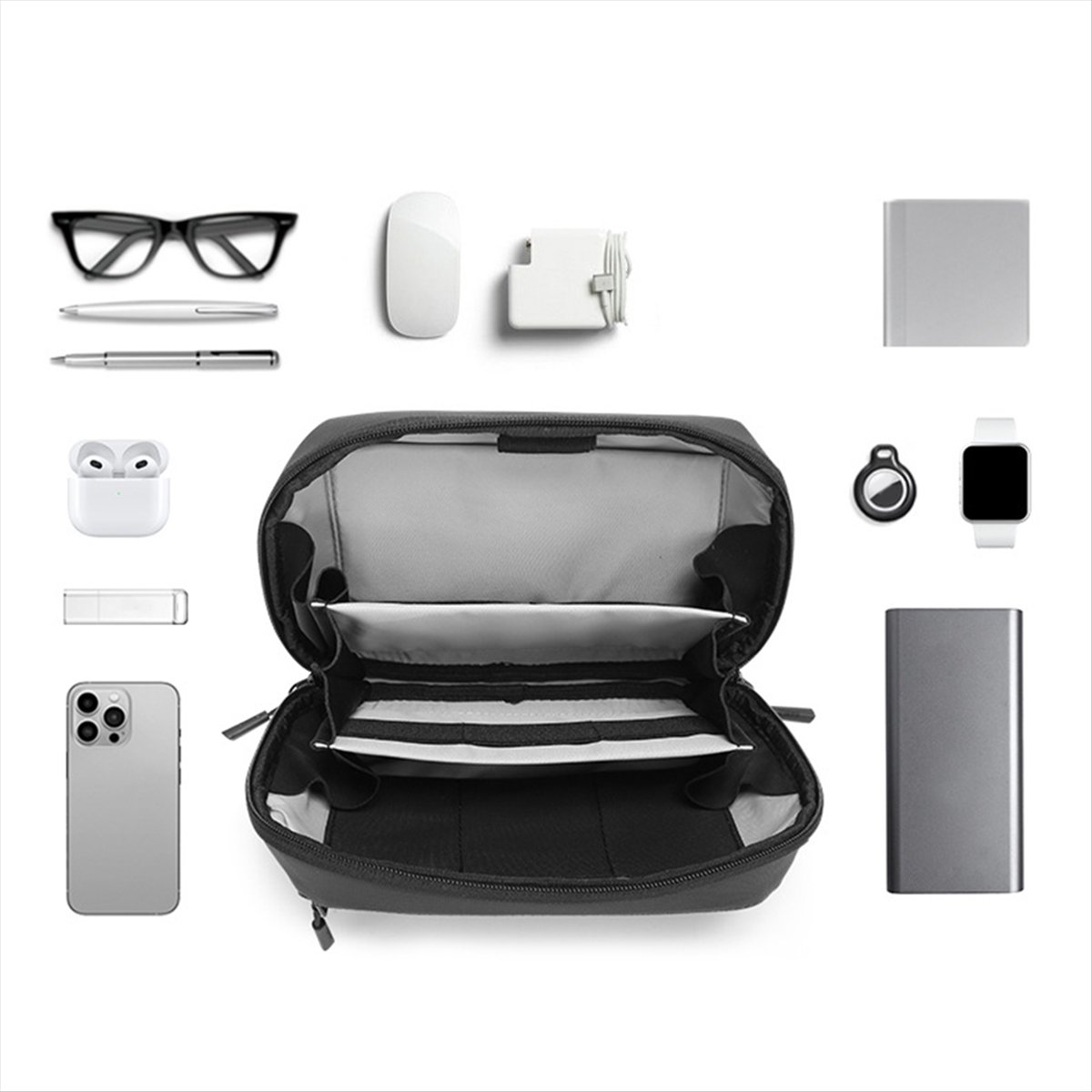 ☶ ❈ ＊ ♥ حقيبة تقنية مقاومة للم - مراجعة Tech Accessories Storage وسعره