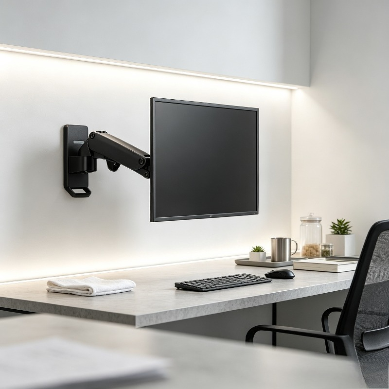 حامل شاشة حائطي متحرك بالكامل  - مراجعة Monitor Arm Single وسعره