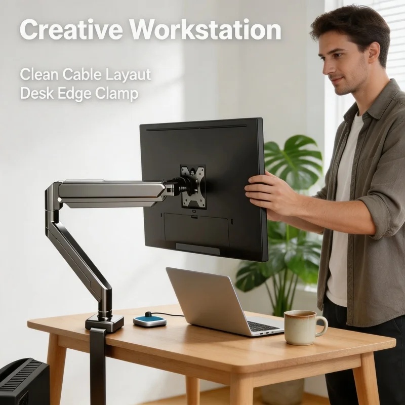 حامل شاشة أحادي للشاشات من 14  - مراجعة Monitor Arm Single وسعره