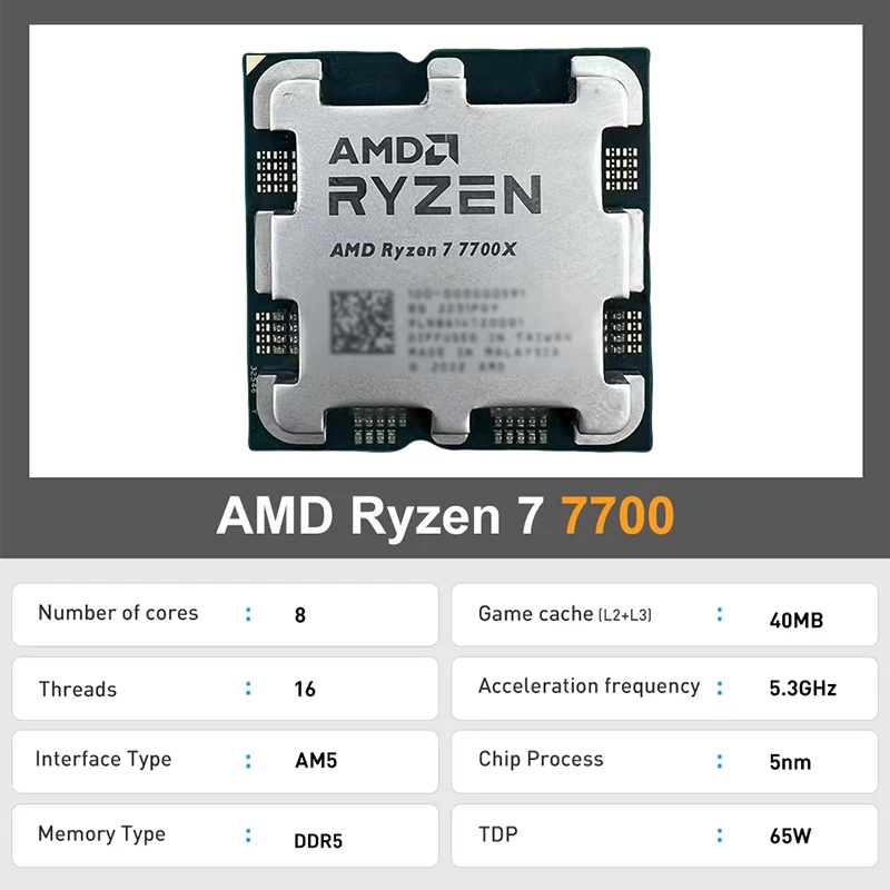 معالج AMD Ryzen 7 7700 ثماني ا - مراجعة Amd Cpu Ryzen 7 وسعره